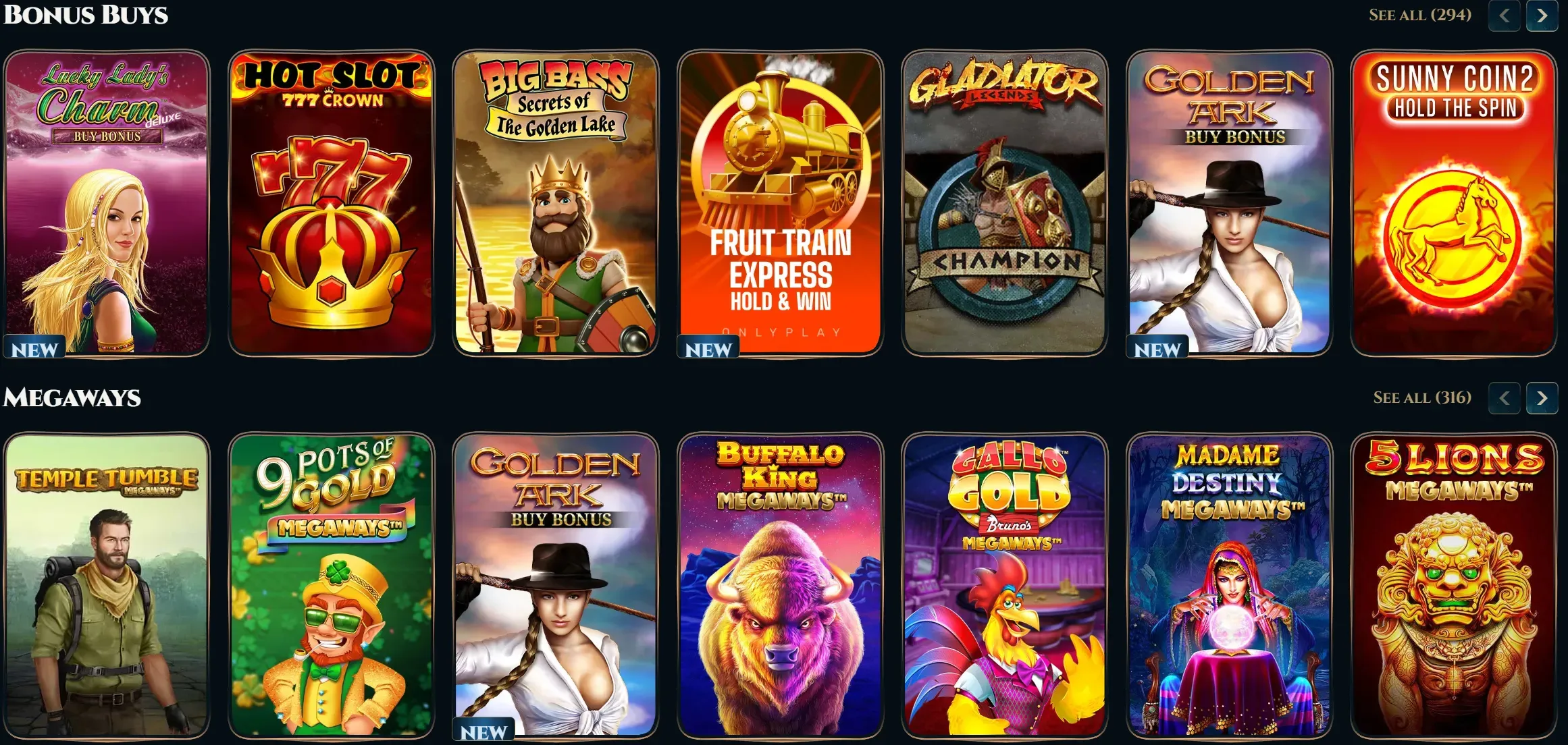 wonderluck casino bonus buys