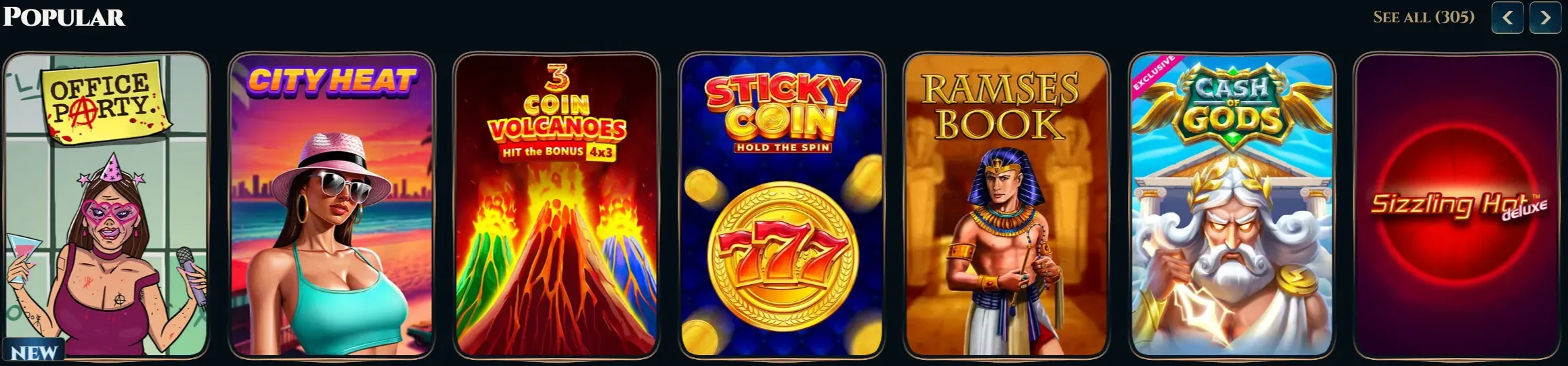 wonderluck casino popular games